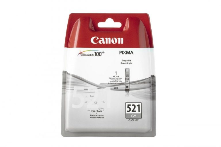 Canon Original Tintenpatrone CLI-521GY grau 1.370 Seiten 9ml (2937B005)