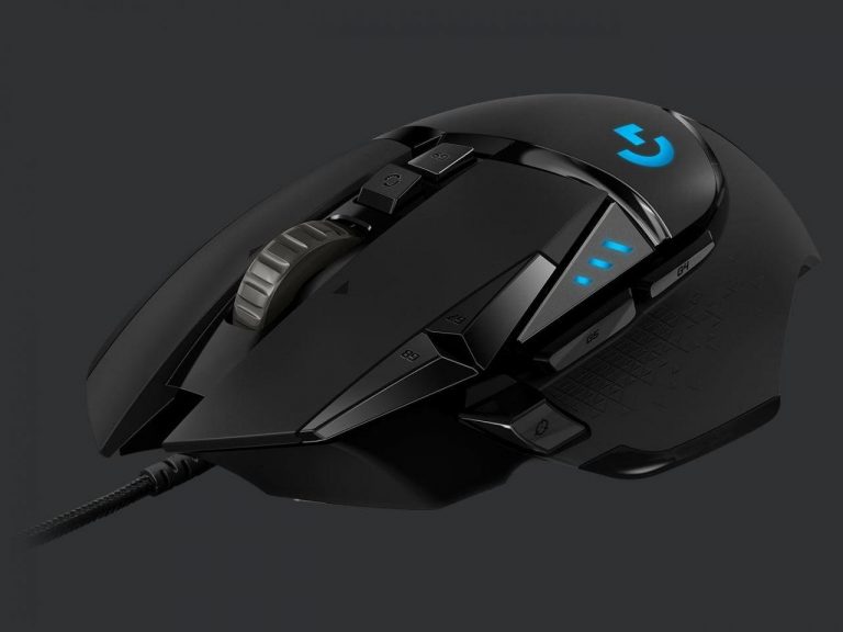 Logitech G502 Hero High Performance Gaming Maus, Schwarz (Kabelgebunden)