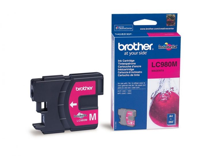 Brother Original LC980M Druckerpatrone magenta 260 Seiten (LC-980M)