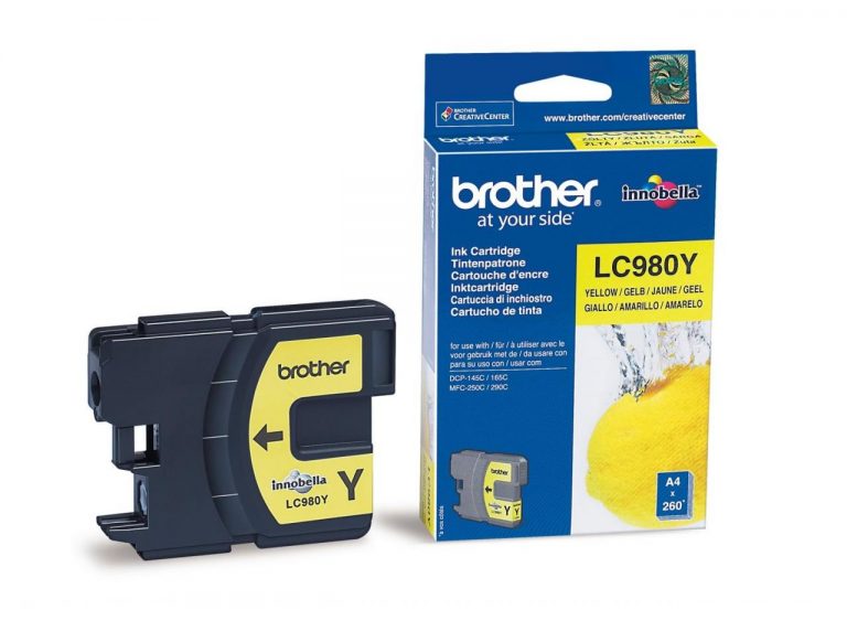 Brother Original LC980Y Druckerpatrone gelb 260 Seiten (LC-980Y)