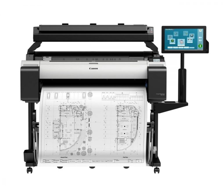 Garantie: 2 Jahre Vor-Ort-Service nach Registrierung --> Canon imagePROGRAF TM-305 T36 AiO Großformatdrucker mit Scanner,PC,Monitor,Stand