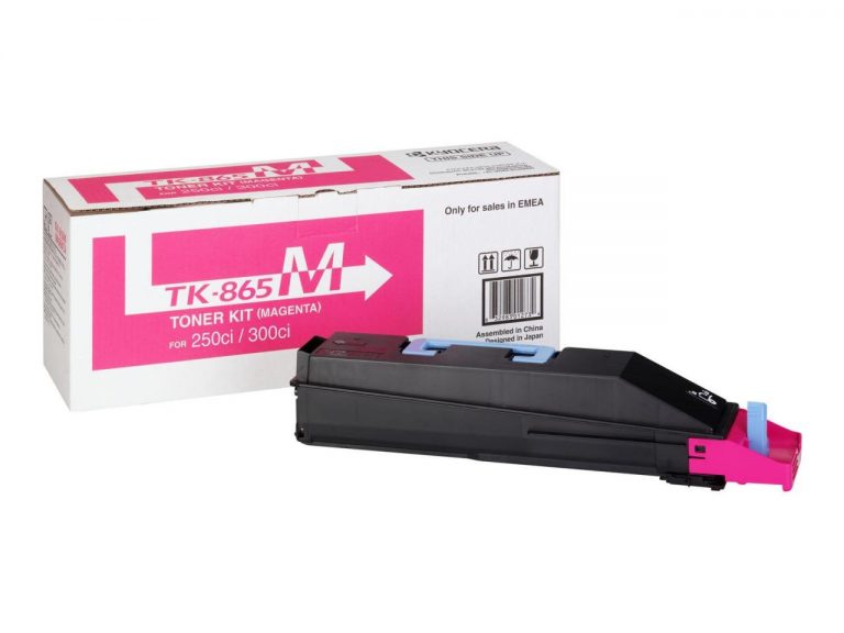 Kyocera Original TK-865M Toner magenta 12.000 Seiten (1T02JZBEU0) für TASKalfa 250ci, 300ci