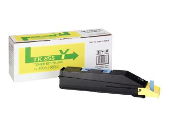 Kyocera Original TK-855Y Toner gelb 18.000 Seiten (1T02H7AEU0) für TASKalfa 400ci, 500ci
