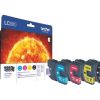 Brother Original LC980 Druckerpatronen - 4er Multipack (schwarz, cyan, magenta, gelb) (LC-980VALBPDR)