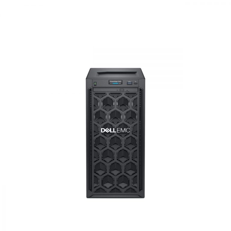 Dell PowerEdge T140 Mini-Tower-Server Intel Xeon E-2124, 8GB RAM, 1TB HDD, DVD RW, kein Betriebssystem