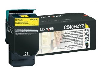 Lexmark Original Toner gelb 2.000 Seiten (C540H2YG) für C540 n, C543dn, C544dn/dtn/dw/n, C546dtn, X543dn, X544dn/dtn/dw/