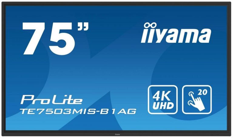 Iiyama Digital Signage ProLite TE7503MIS-B1AG 190,5 cm (75") schwarz