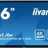 Iiyama Digital Signage ProLite TE8603MIS-B1AG LED-Touch-Display 217,4 cm (86") schwarzmatt