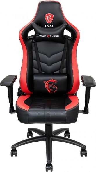 MSI MAG CH110 Gaming Chair Stahlgerüst, Atmungsaktiver Formschaumstoff, 180°-verstellbare Rückenlehne