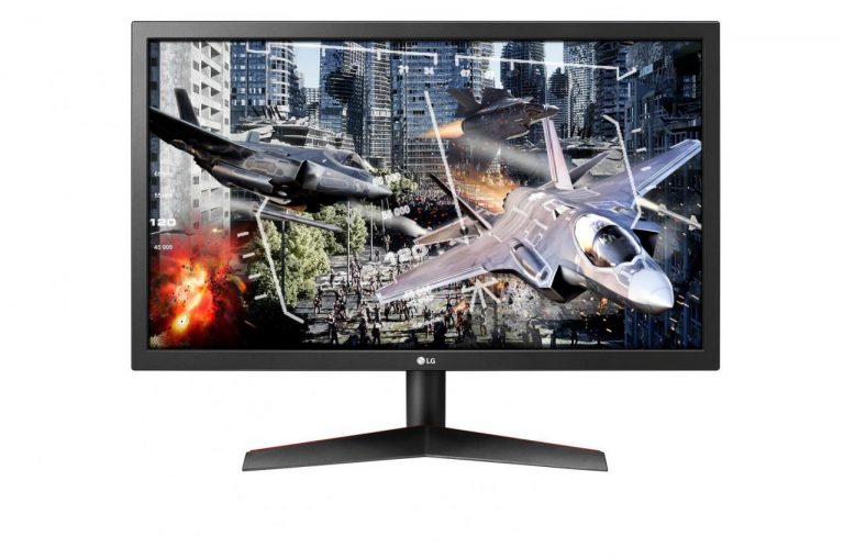 LG Gaming Monitor 24GL600F-B LED-Display 59,94 cm (23,6") schwarz/rot