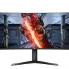 LG Gaming Monitor 38GL950G-B LED-Display 95,25 cm (37.5") Curved Design mattschwarz/rot