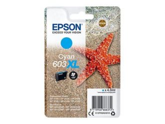 Epson Original 603XL Druckerpatrone Cyan 350 Seiten 4ml (C13T03A24010)