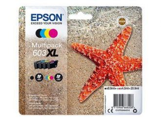 Epson Original 603XL Multipack Schwarz, Gelb, Cyan, Magenta (C13T03A64010)