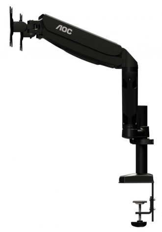 AOC AD110D0 Dual-Monitortischhalterung Gasfeder neigbar, schwenkbar, Pivot max. 68,58cm (27") 2-9KG, VESA 75x75, 100x100