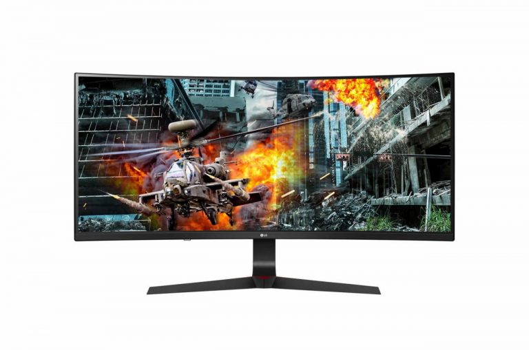 LG Gaming Monitor 34GL750-B LED-Display 86,4 cm (34") Curved Design schwarz/rot