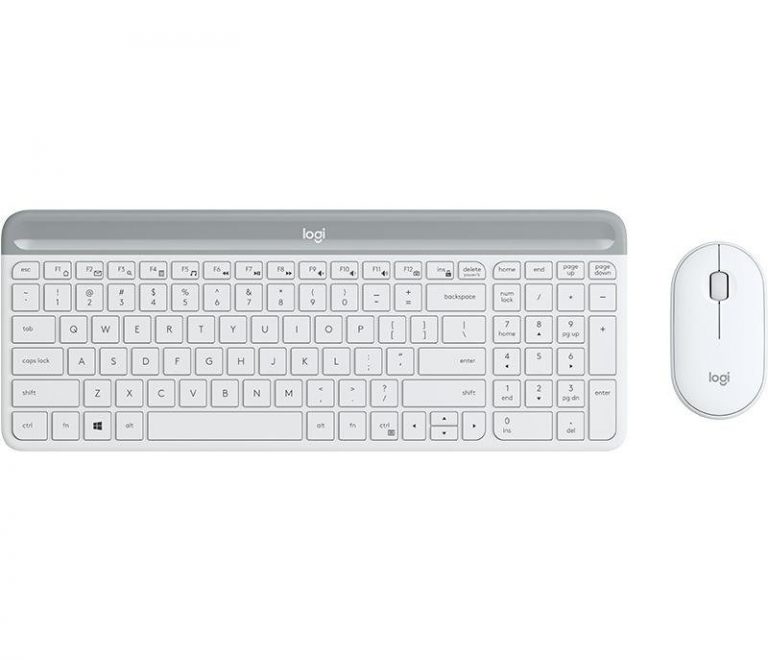 Logitech MK470 Slim Combo Weiß