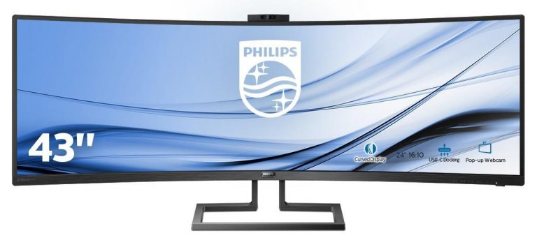 Philips P-Line 439P9H Curved Monitor 110,2 cm 43,4 Zoll schwarz