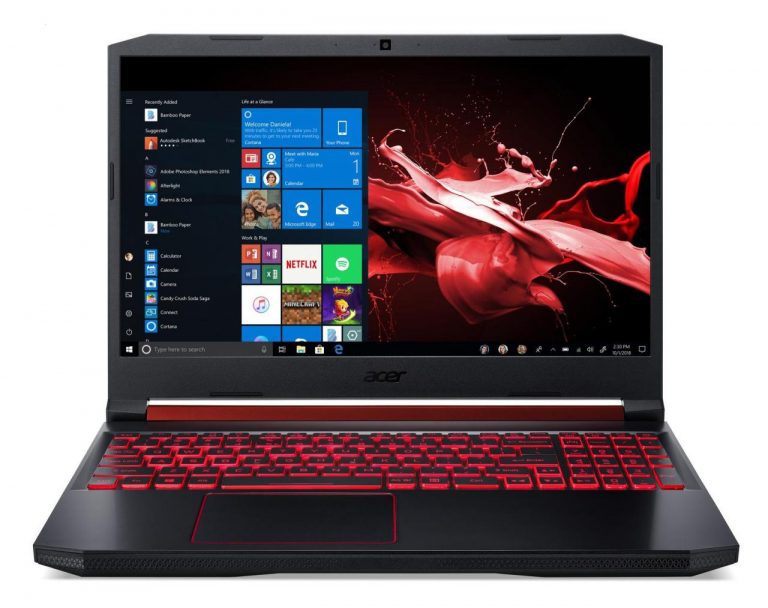 Acer Nitro 5 Intel Core i7-9750H (15,6") Gaming-Notebook 8GB RAM, 1TB SSD, NVIDIA GeForce GTX, Win 10 Home