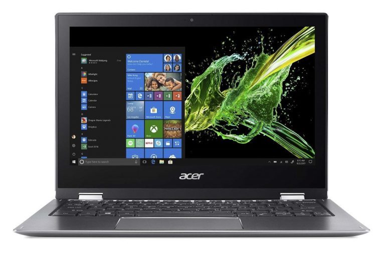 Acer Spin 1 29,46 cm 11,6 Zoll Flip-Design Notebook Intel Celeron N4000, 4GB RAM, 64GB eMMC,Touch FHD, Windows 10 Home S