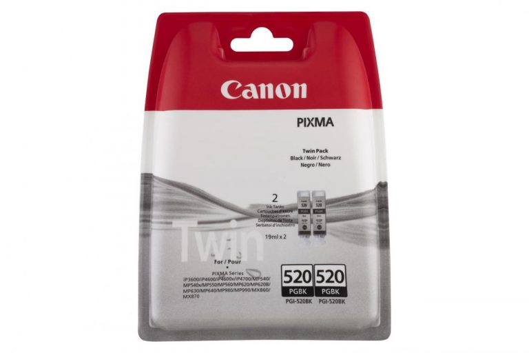 Canon PGI-520 PGBK Original Tintenpatronen Doppelpack pigment-schwarz bis zu 341 Seiten 19ml