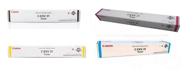 Canon Original Toner C-EXV31 4er-Set schwarz, cyan, magenta, gelb