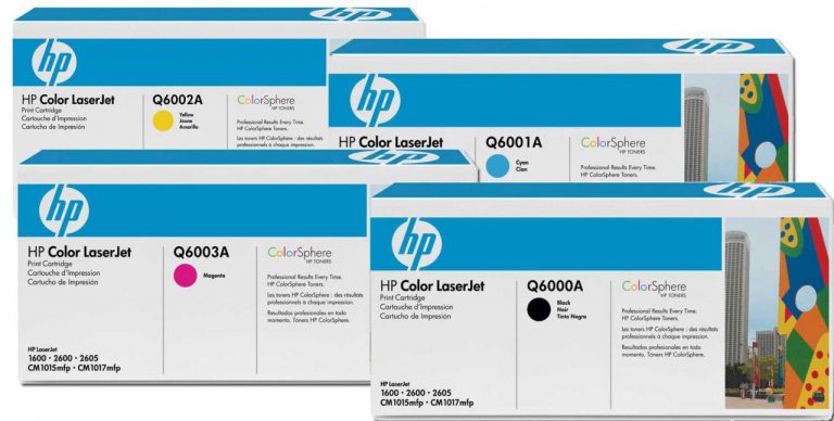 HP Original 124A Toner 4er Set schwarz, cyan, magenta, gelb