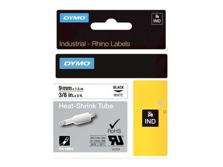 DYMO IND Heißschrumpfschlauch für Rhino (9 mm x 1 m)