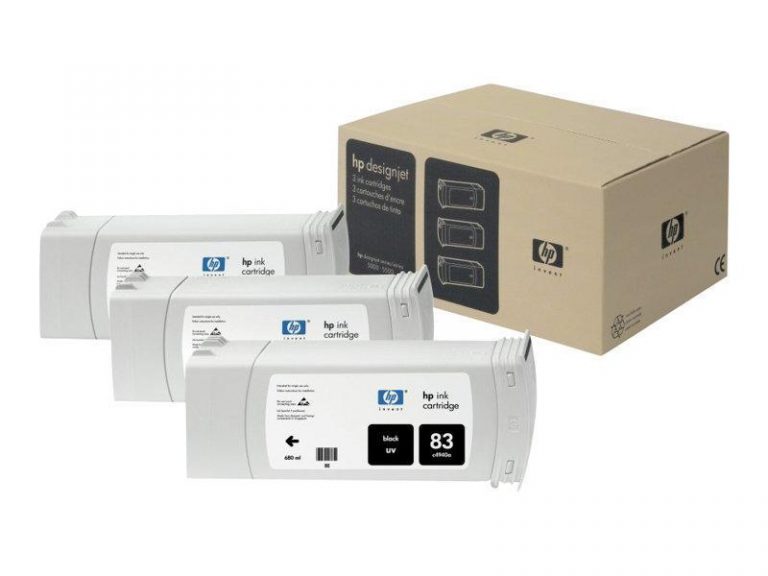 HP Original 83 Druckerpatronen 3x schwarz 1.312 Seiten 680ml (C5072A)