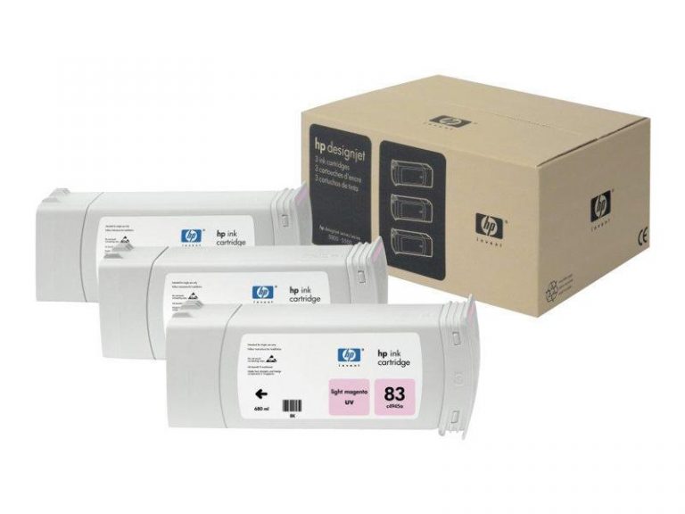 HP Original 83 Druckerpatronen 3x magenta hell 1.312 Seiten 680ml (C5077A)