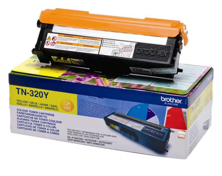 Brother Original TN320Y Toner gelb 1.500 Seiten (TN-320Y)