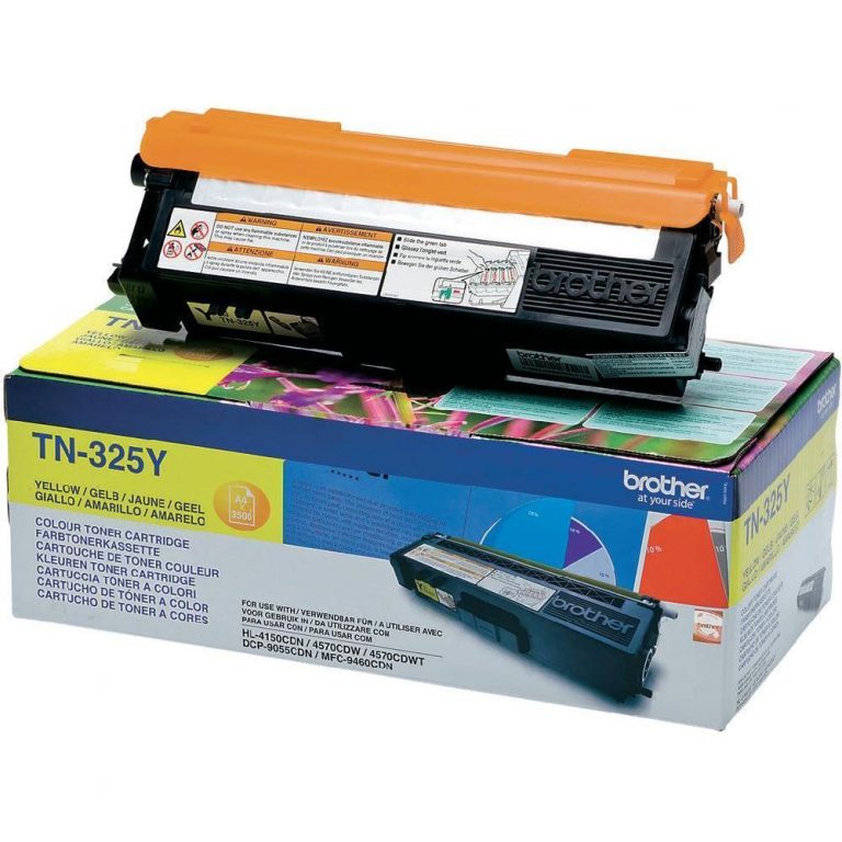 Brother Original TN325Y Toner gelb 3.500 Seiten (TN-325Y)