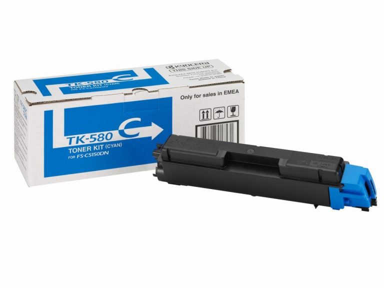Kyocera Original TK-580C Toner cyan 2.800 Seiten (1T02KTCNL0 ) für ECOSYS P6021cdn, FS-C5150DN