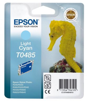 Epson Original T0485 Druckerpatrone cyan hell 430 Seiten 13ml (C13T04854010)