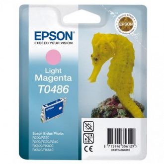 Epson Original T0486 Druckerpatrone magenta hell 430 Seiten 13ml (C13T04864010)