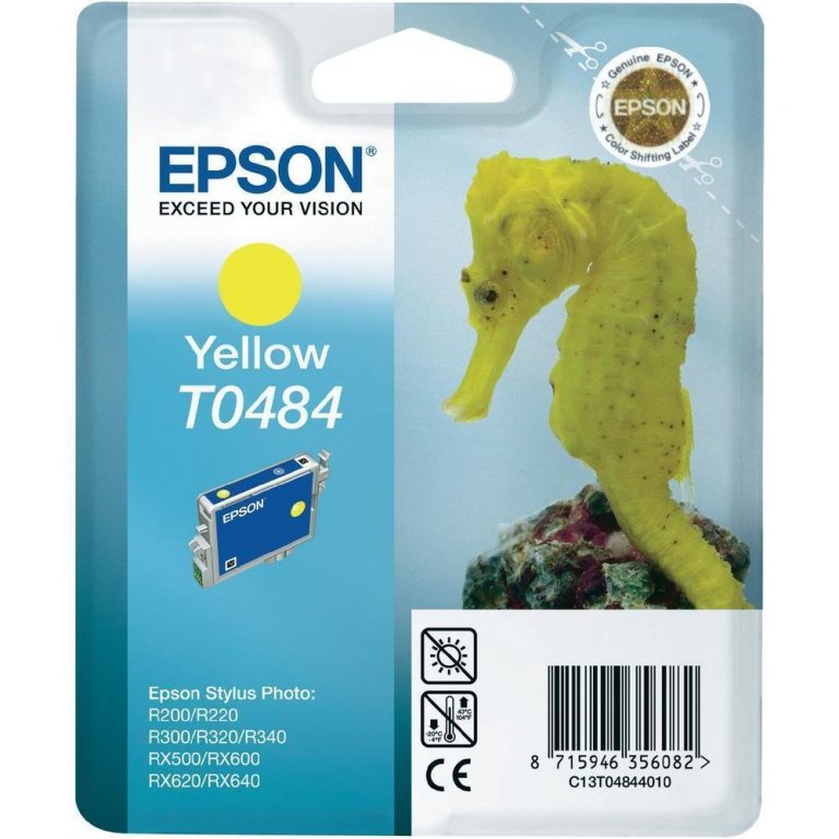 Epson Original T0484 Druckerpatrone gelb 430 Seiten 13ml (C13T04844010)