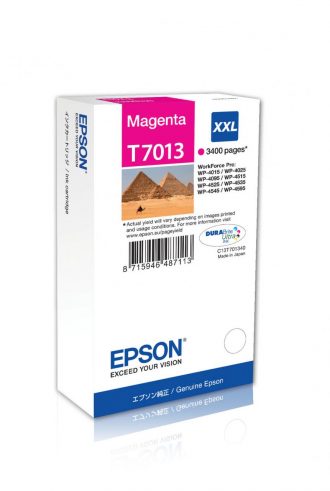 Epson Original T7013 Druckerpatrone magenta 3.400 Seiten 34,2ml (C13T70134010)