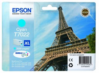 Epson Original T7022XL Druckerpatrone cyan 2.000 Seiten 21ml (C13T70224010)
