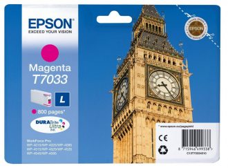 Epson Original T7033 Druckerpatrone magenta 800 Seiten 10ml (C13T70334010)