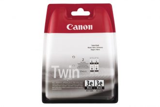 Canon Original Druckerpatronen BCI-3eBK Doppelpack schwarz 500 Seiten 27ml (4479A028)