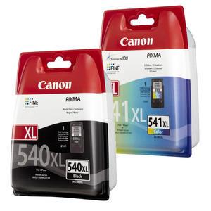 Canon Original Druckerpatronen PG-540 XL + CL-541 XL Multipack schwarz; cyan, magenta, gelb