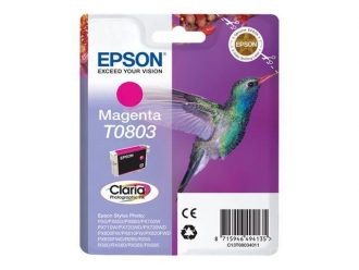 Epson Original T0803 Druckerpatrone magenta 460 Seiten 7ml (C13T08034011)