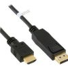 InLine - HDMI-Kabel - DisplayPort (M) bis HDMI (M) - 5 m - Schwarz