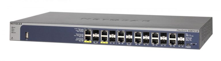 Netgear M4100-12GF (GSM7212F) 12-Port Gigabit PoE+ Managed Switch mit 12 SFP Slots