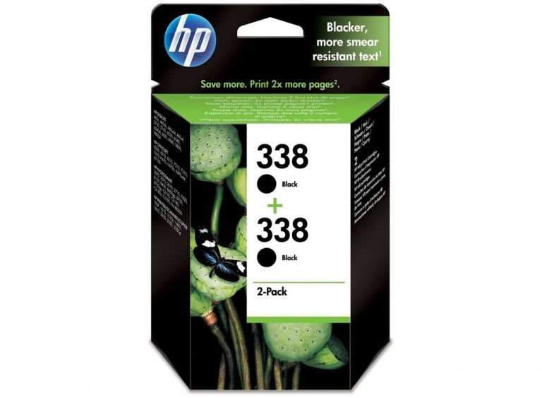 HP Original 338 Druckerpatronen Doppelpack schwarz 480 Seiten 11ml (CB331EE)