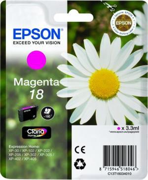 Epson Original 18 Druckerpatrone magenta 180 Seiten 3ml (C13T18034010)