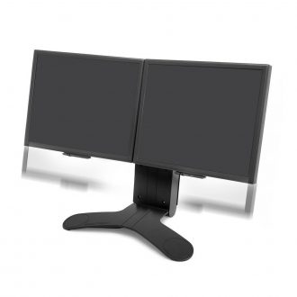 Ergotron LX Dual Lift Stand Tischhalterung für zwei Monitore bis 61 cm 24 Zoll schwarz