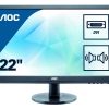 AOC Monitor E2260SDA LCD-Display 55,9 cm (22") schwarz