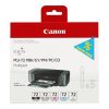 Canon Original PGI-72 Druckerpatronen Multipack (foto schwarz, cyan, magenta, chroma optimizer, grau) 5x 14ml (6403B007)
