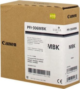 Canon Original Druckerpatrone PFI-306MBK schwarz matt 330ml (6656B001)