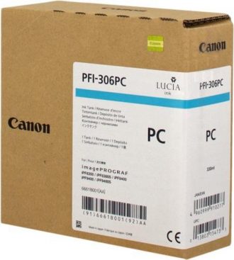 Canon Original Druckerpatrone PFI-306PC cyan hell 330ml (6661B001)
